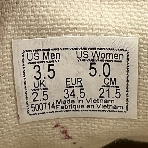 Vans Old Skool Red Cream Core Classics Sneakers Size 5 Women's (3.0 Men's) - Picture 2 of 8